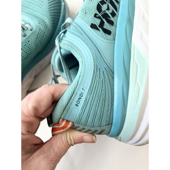 Hoka One One Women's Sneakers in Teal and White - Picture 10 of 14